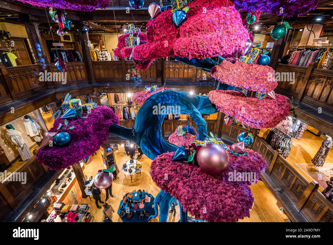 London, UK. 14th Nov, 2019. Liberty London has created a colourful ...