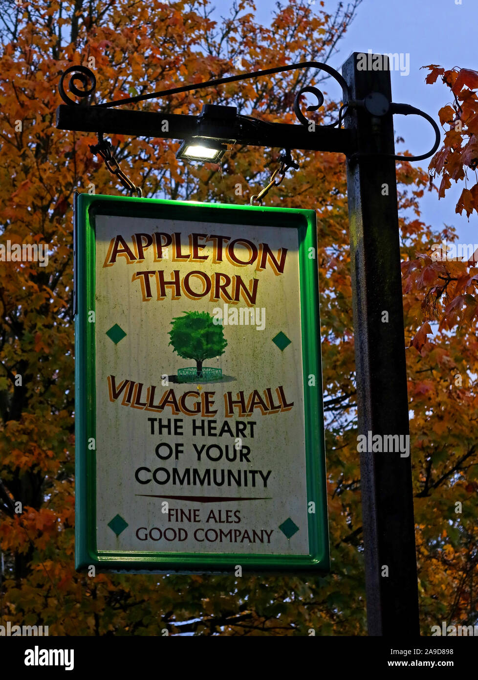 Appleton Thorn Village Hall, Stretton Rd, Appleton Thorn, Warrington, Cheshire, England, UK,  WA4 4RT Stock Photo