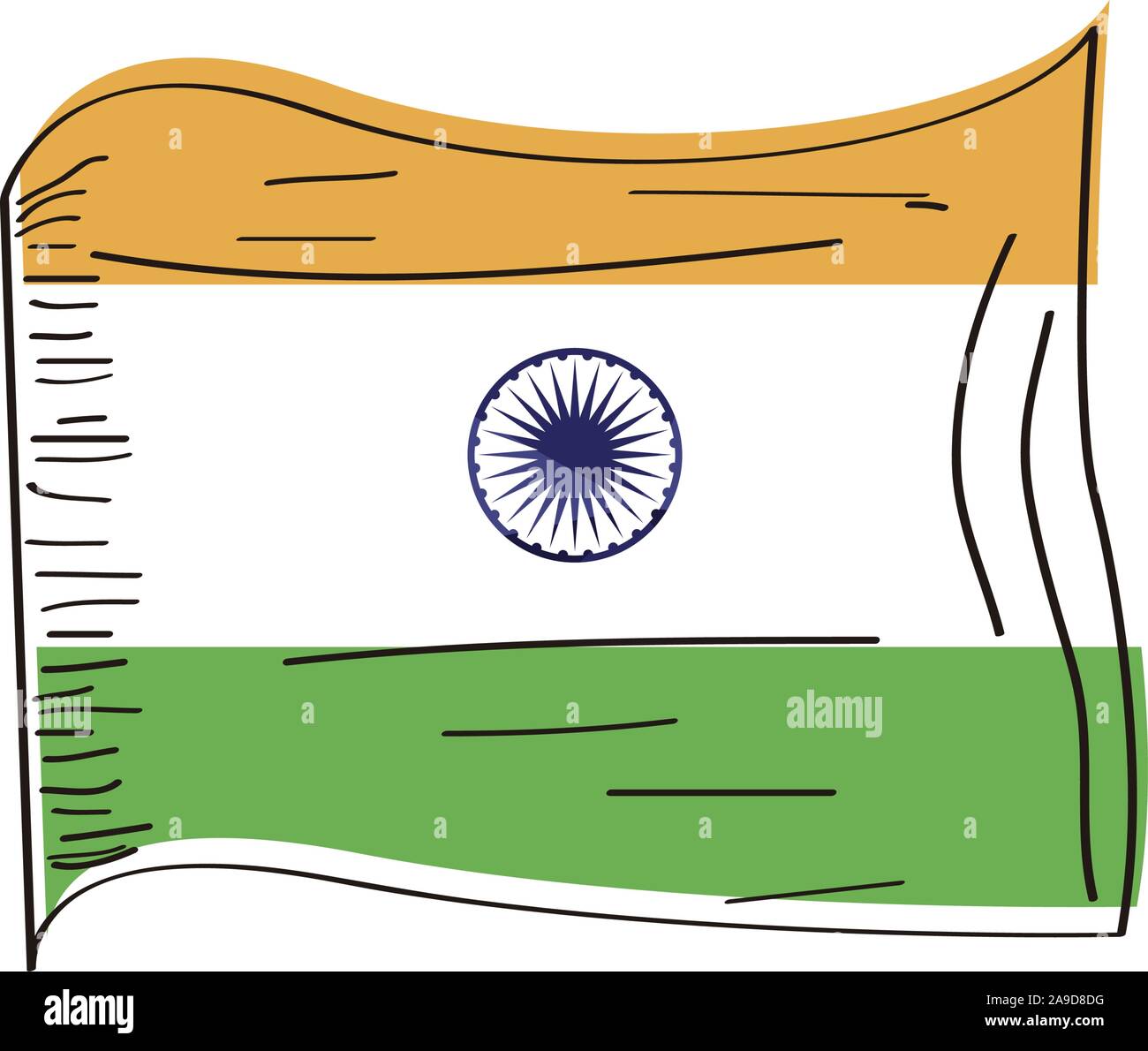 Sikh boy hoisting Indian flag Stock Vector | Adobe Stock-saigonsouth.com.vn