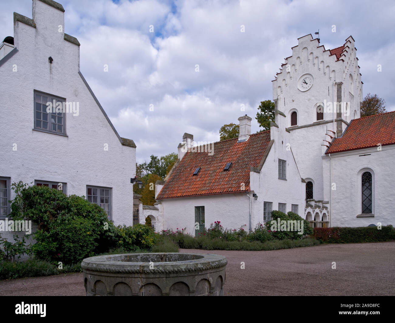 Sweden, Scania, Bosjö Abbey near Höör on Lake Ringsjön, monastery ...