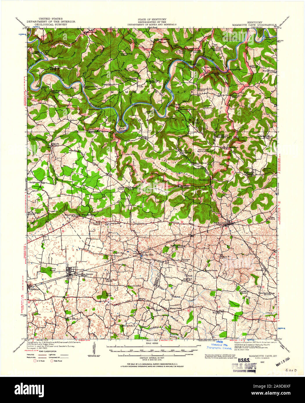 Map of mammoth cave hires stock photography and images Alamy