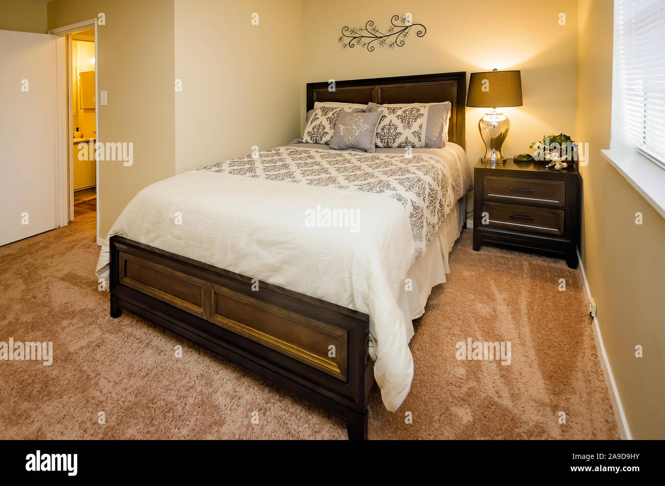 A bathroom at Autumn Woods Apartments, located on Foreman Road in