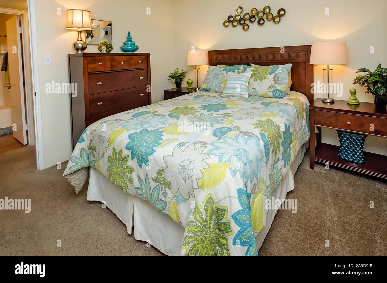 A bathroom at Autumn Woods Apartments, located on Foreman Road in