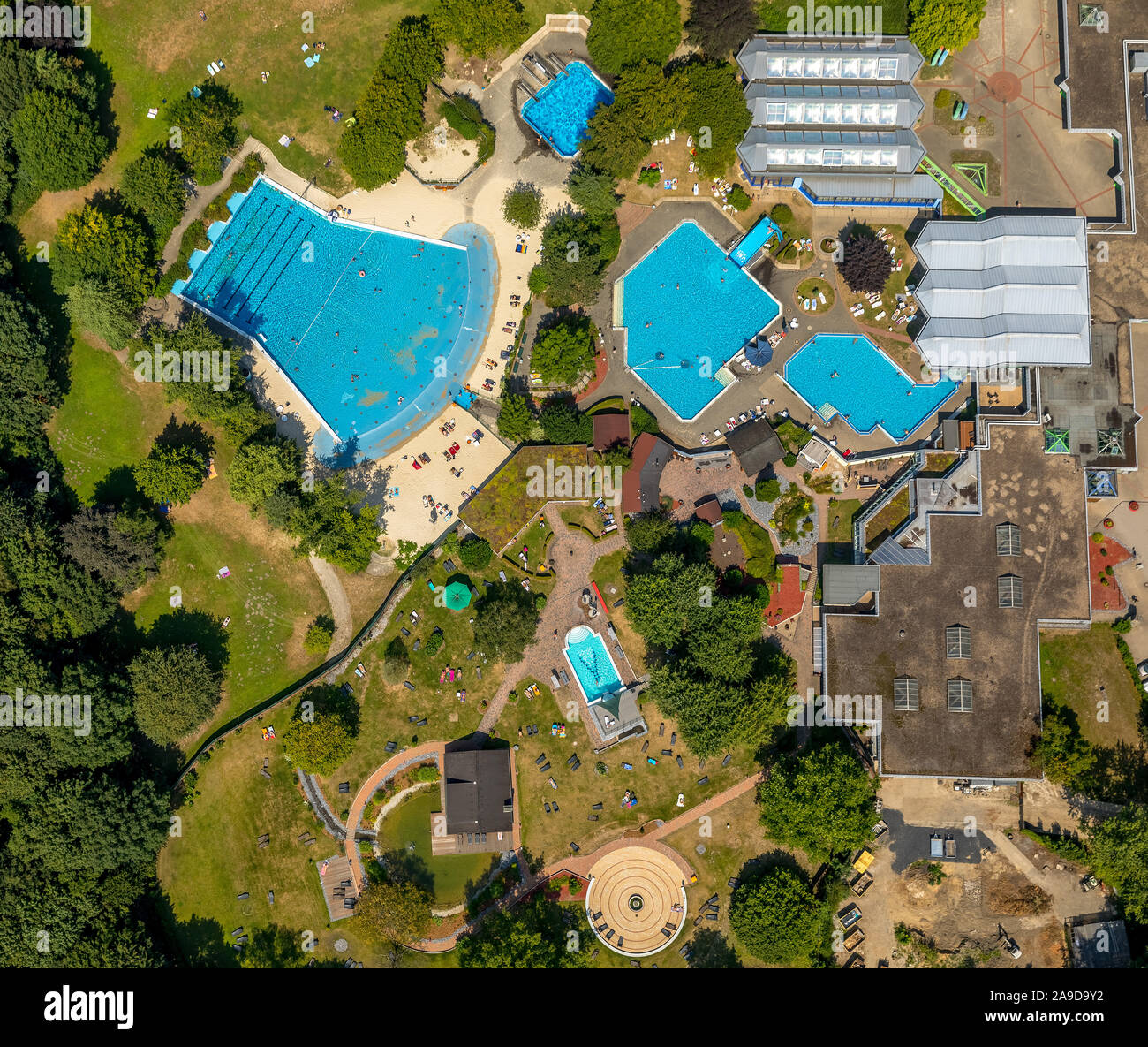 Aerial view, Revierpark Wischlingen with swimming pool, Dortmund  Wischlingen, Dortmund, Ruhr Area, North Rhine-Westphalia Stock Photo - Alamy