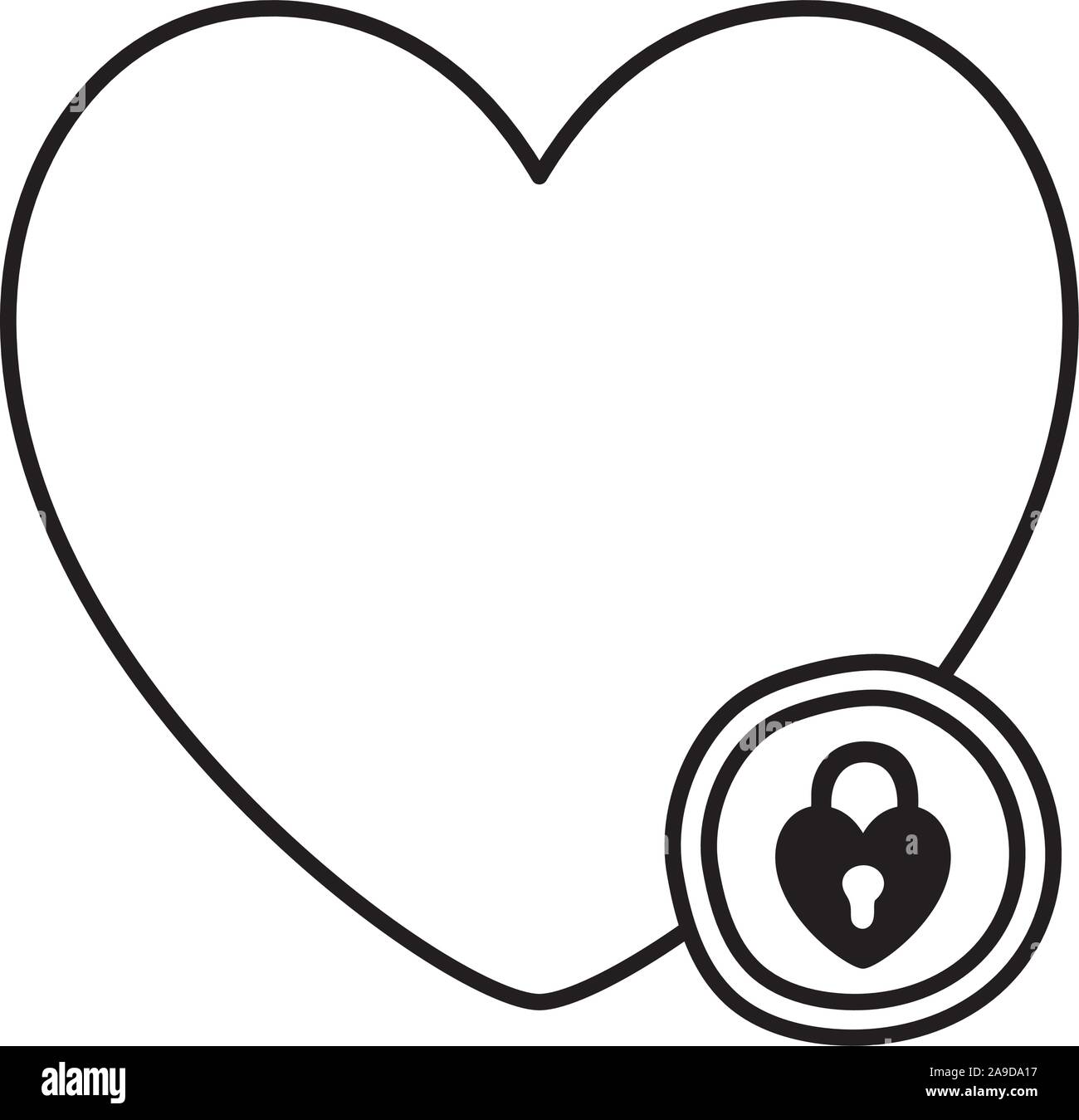 Isolated heart shape vector design Stock Vector Image & Art - Alamy
