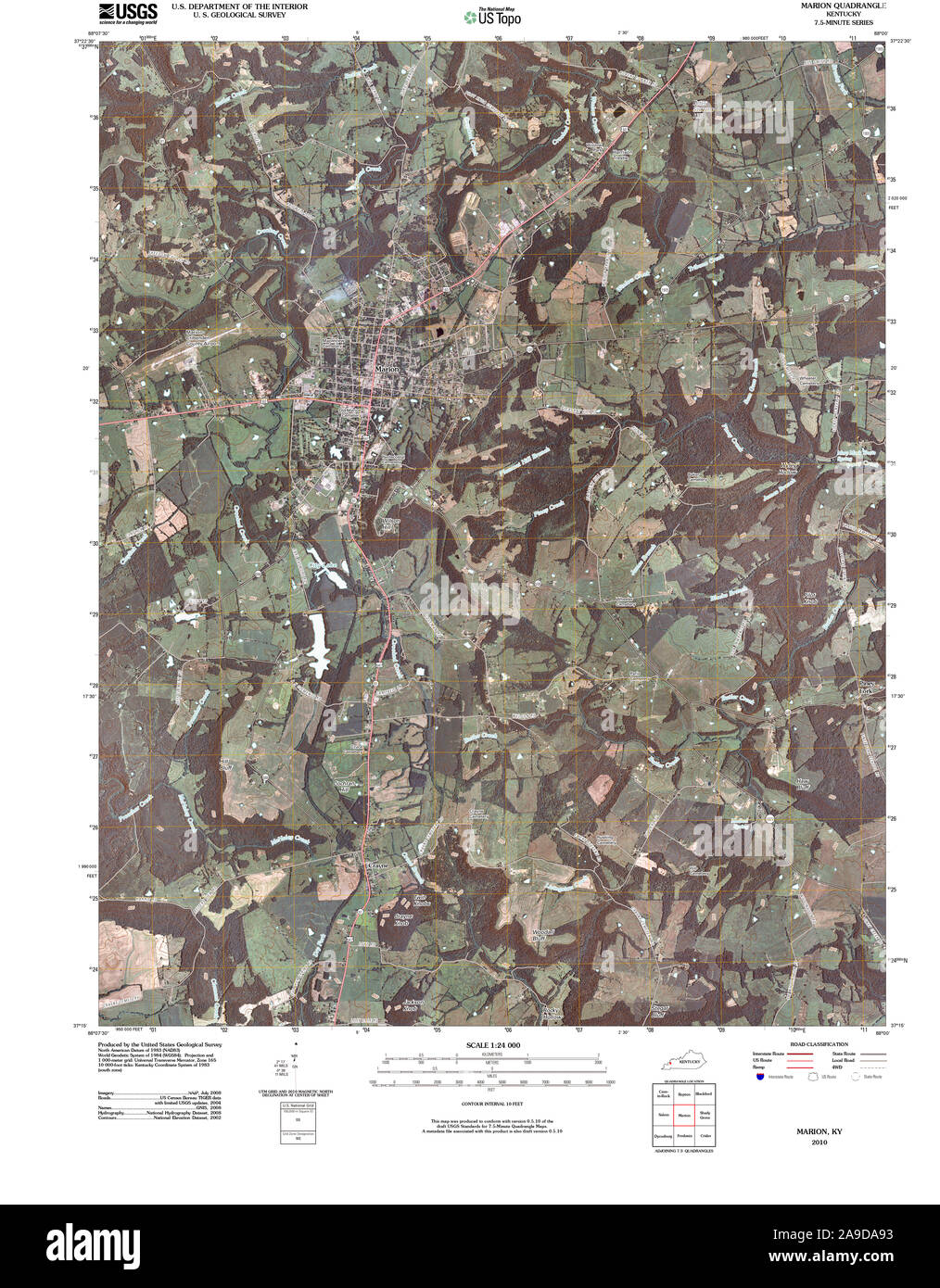 Marion kentucky map hires stock photography and images Alamy