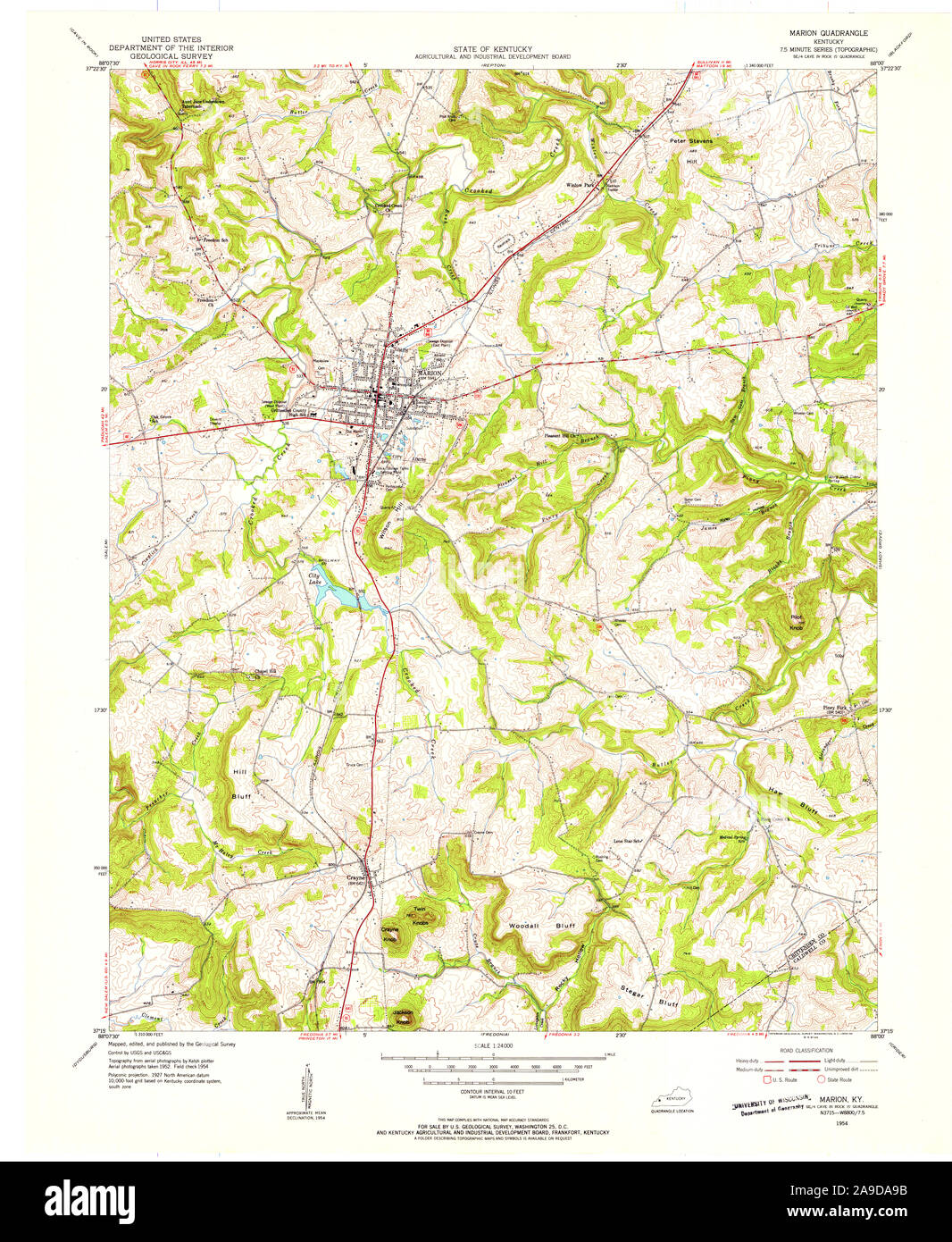 Marion kentucky map hires stock photography and images Alamy