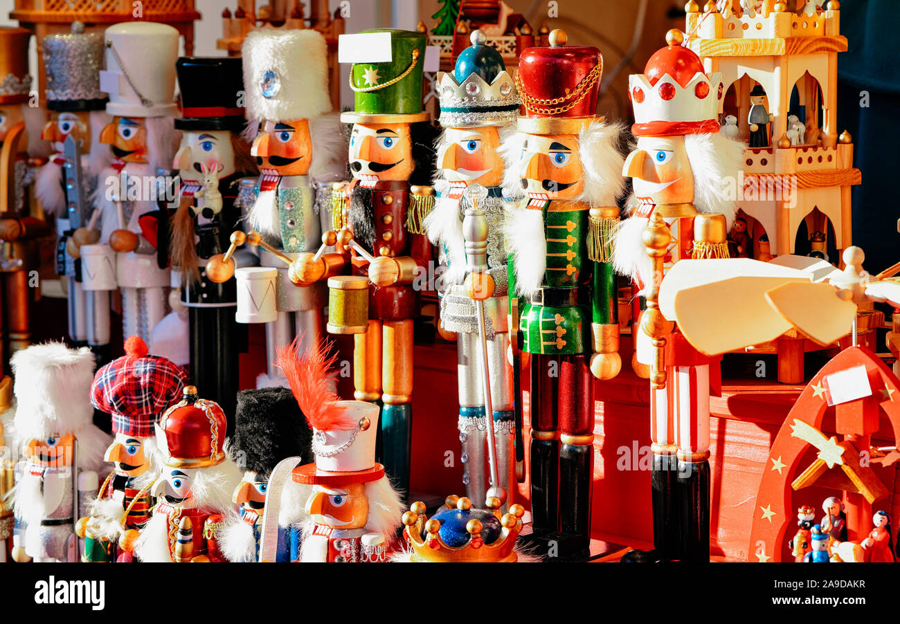 Nutcrackers Christmas Market at Alexanderplatz in Winter Germany new Stock Photo Alamy