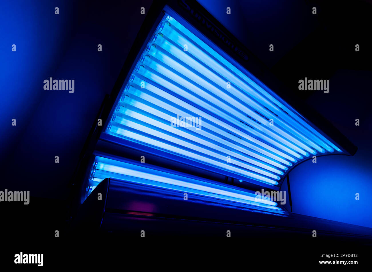 A tanning bed is one of the amenities offered at Cypress Cove Apartment