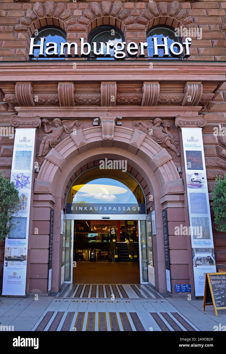 Hamburg Europe Passage Arcade Germany Stock Photos Hamburg