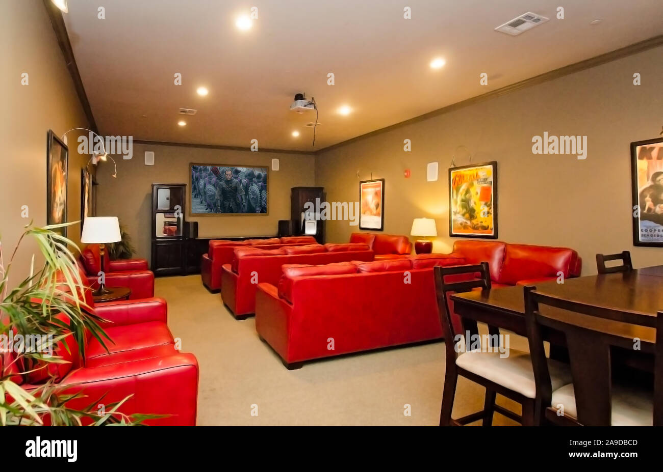 Picture of Luxury home theatre hi-res stock photography and images - Alamy