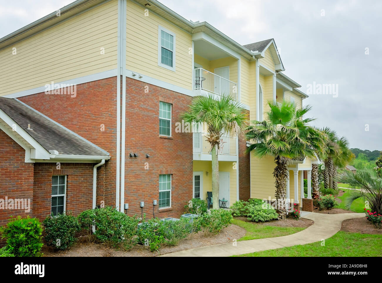 Apartment buildings are pictured at Cypress Cove Apartment Homes in