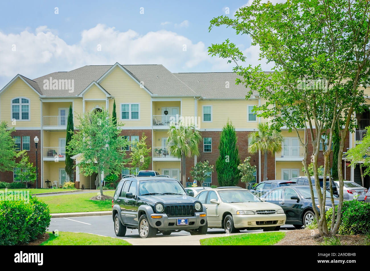 Apartment buildings are pictured at Cypress Cove Apartment Homes in