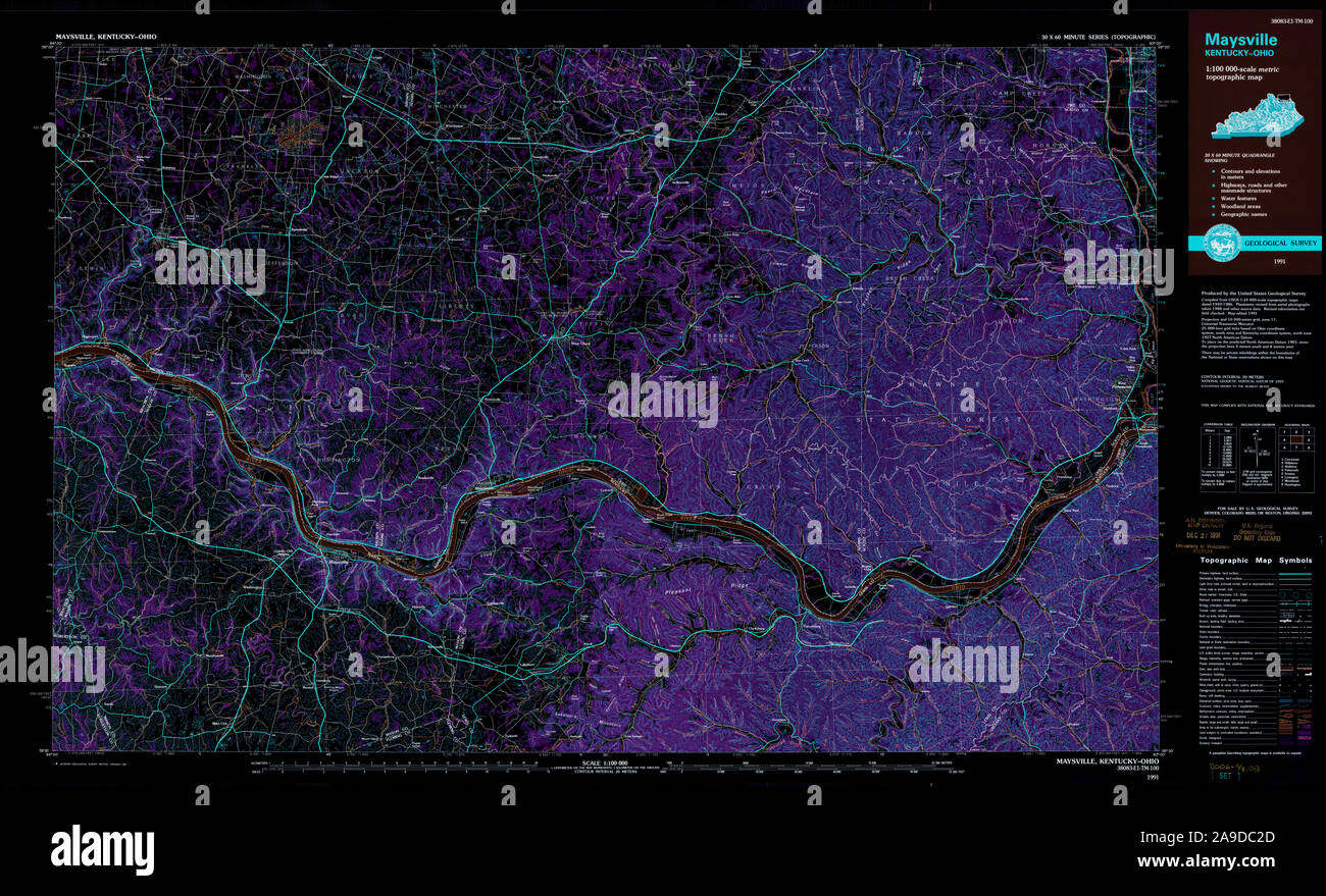 Map of maysville kentucky hires stock photography and images Alamy