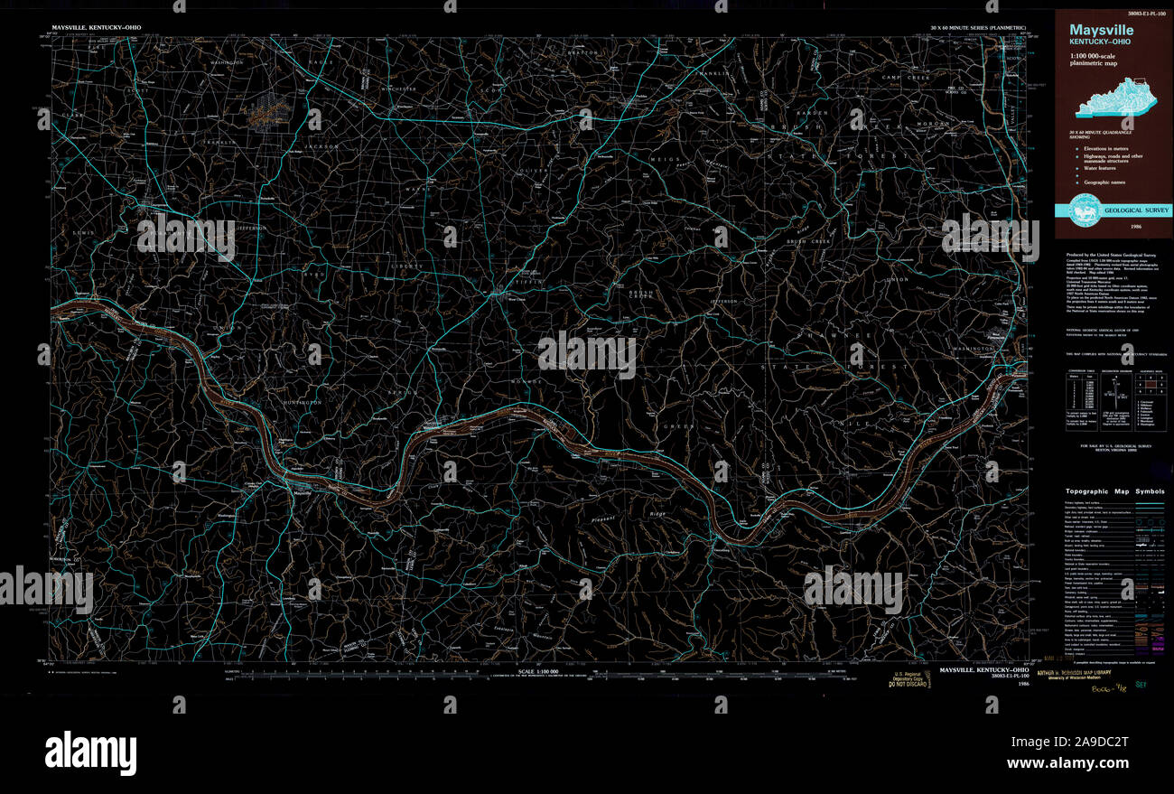 Map of maysville kentucky hires stock photography and images Alamy