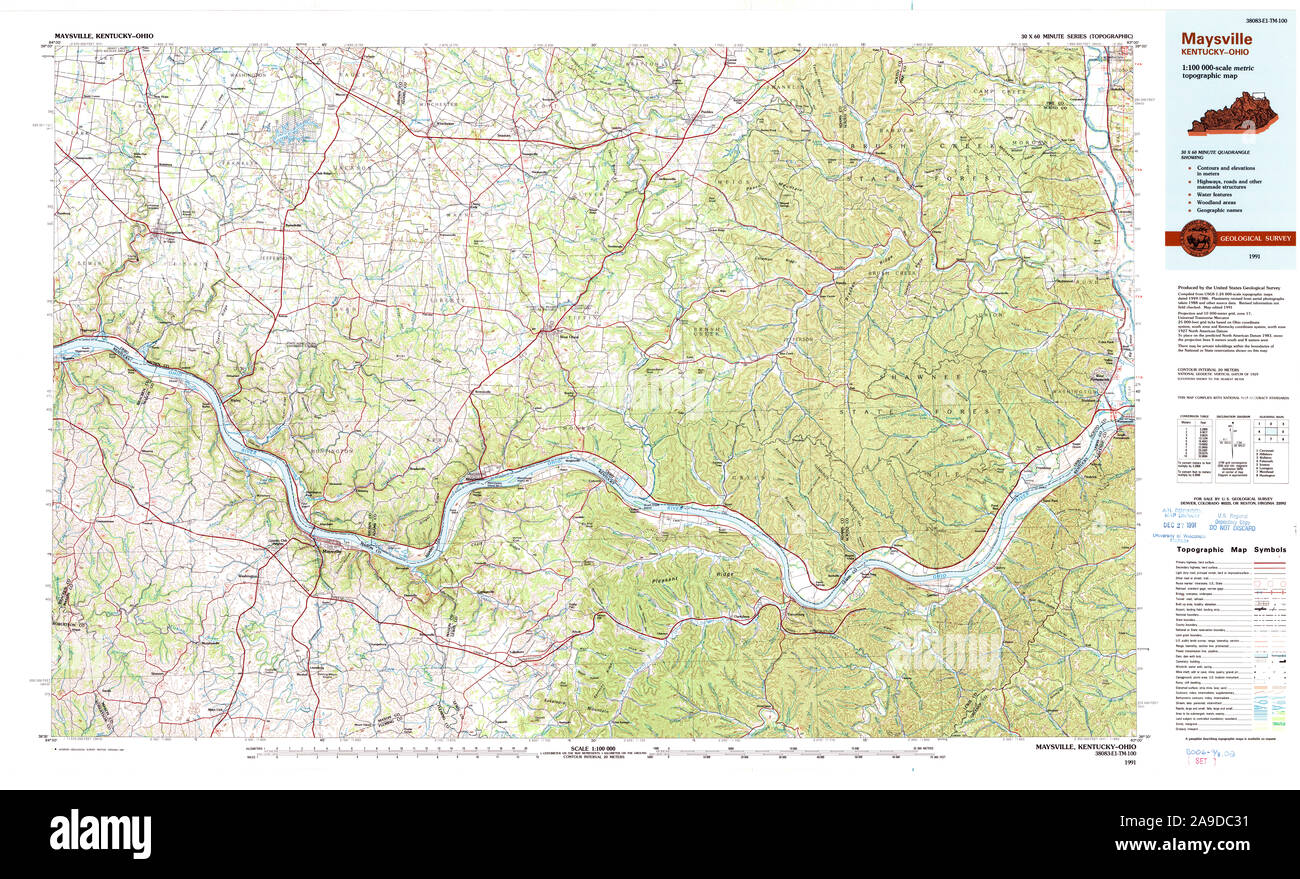 Maysville kentucky map Cut Out Stock Images & Pictures Alamy