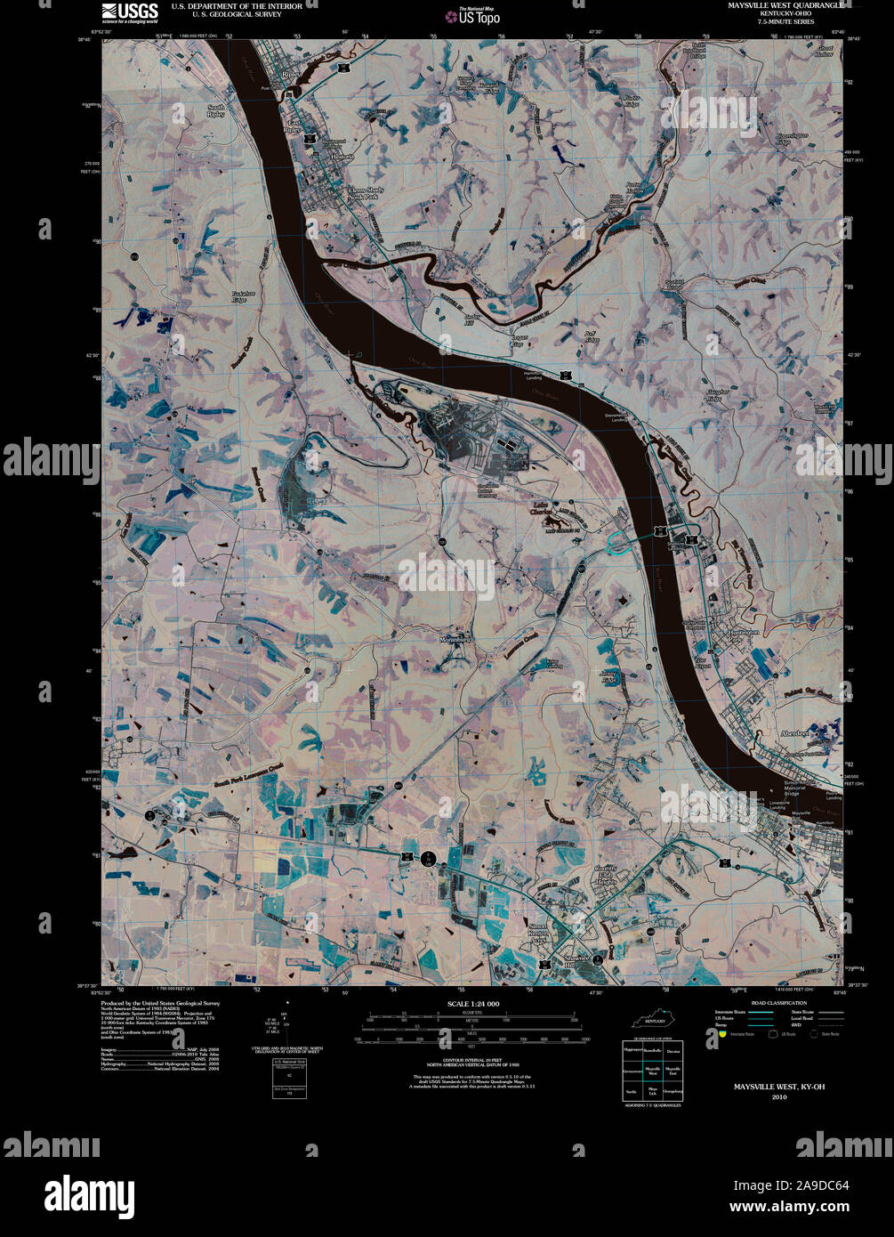 Map of maysville kentucky hires stock photography and images Alamy