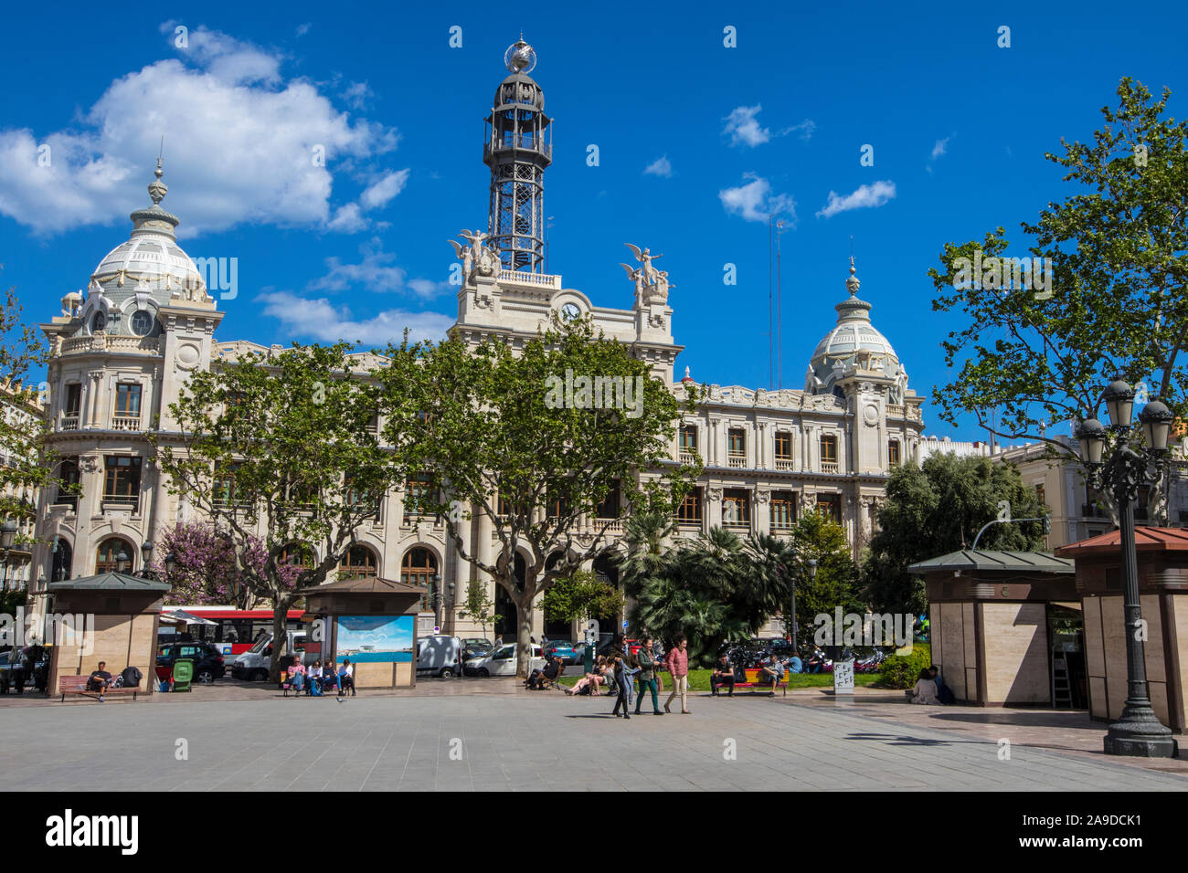 Valencia Spain April 11th 2019 A View Of The Magnificent Central valencia-spain-april-11th-2019-a-view-of-the-magnificent-central