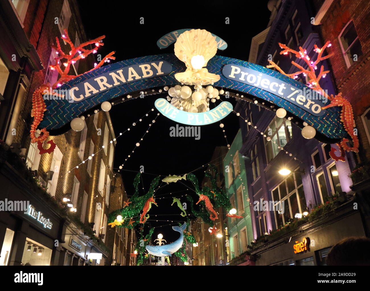 London, UK. 14th Nov, 2019. A view of thee London's iconic Carnaby