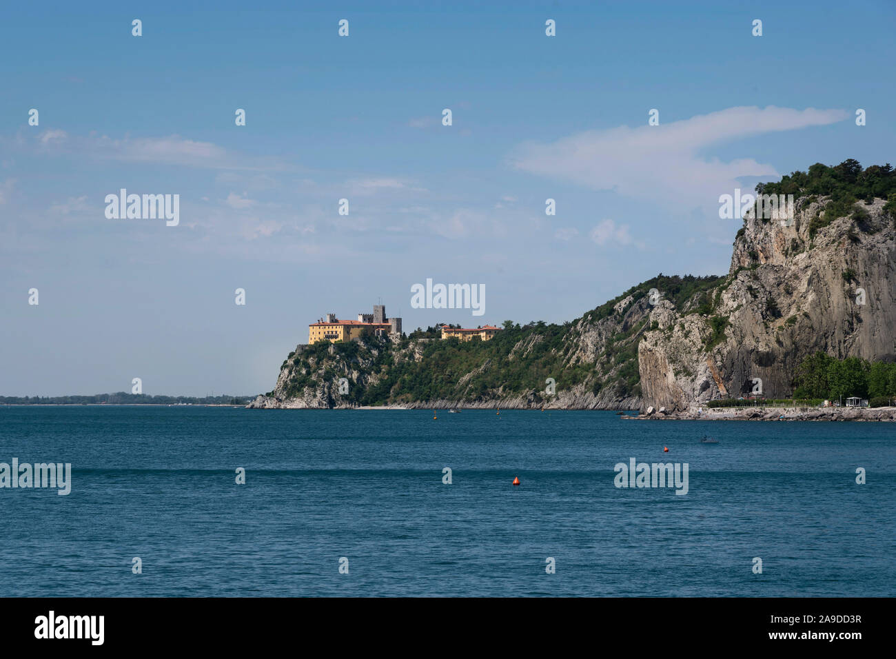 Coastal landscape in Italy, cliffs of Duino Stock Photo Alamy