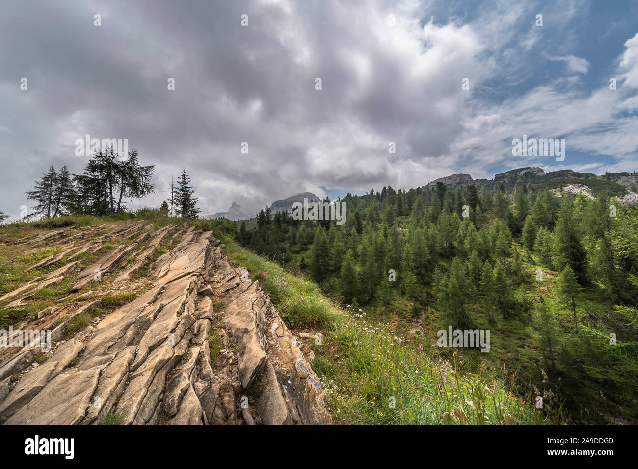 Landscape in the Dolomites Stock Photo - Alamy