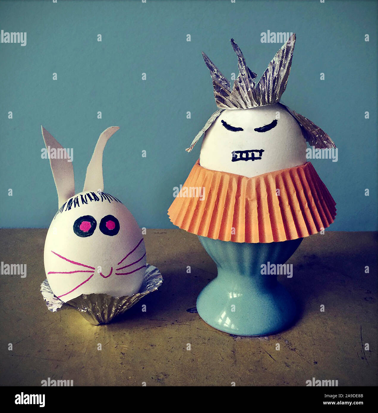 Easter, Easter eggs, painted Easter eggs Stock Photo