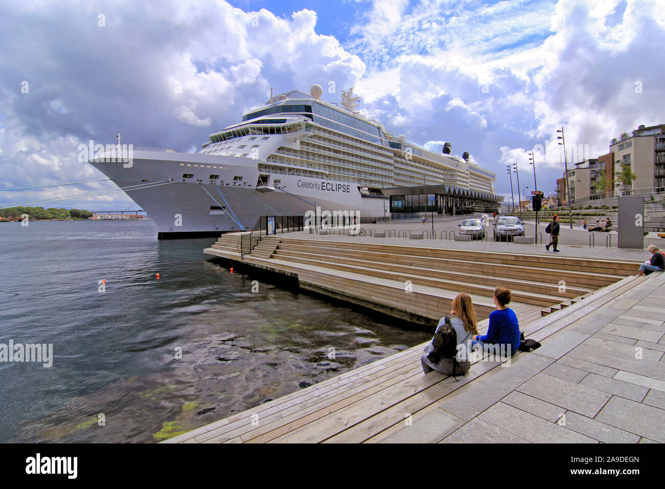 Cruise ship Eclipse in port, in Stavanger, Rogaland, Norway Stock Photo