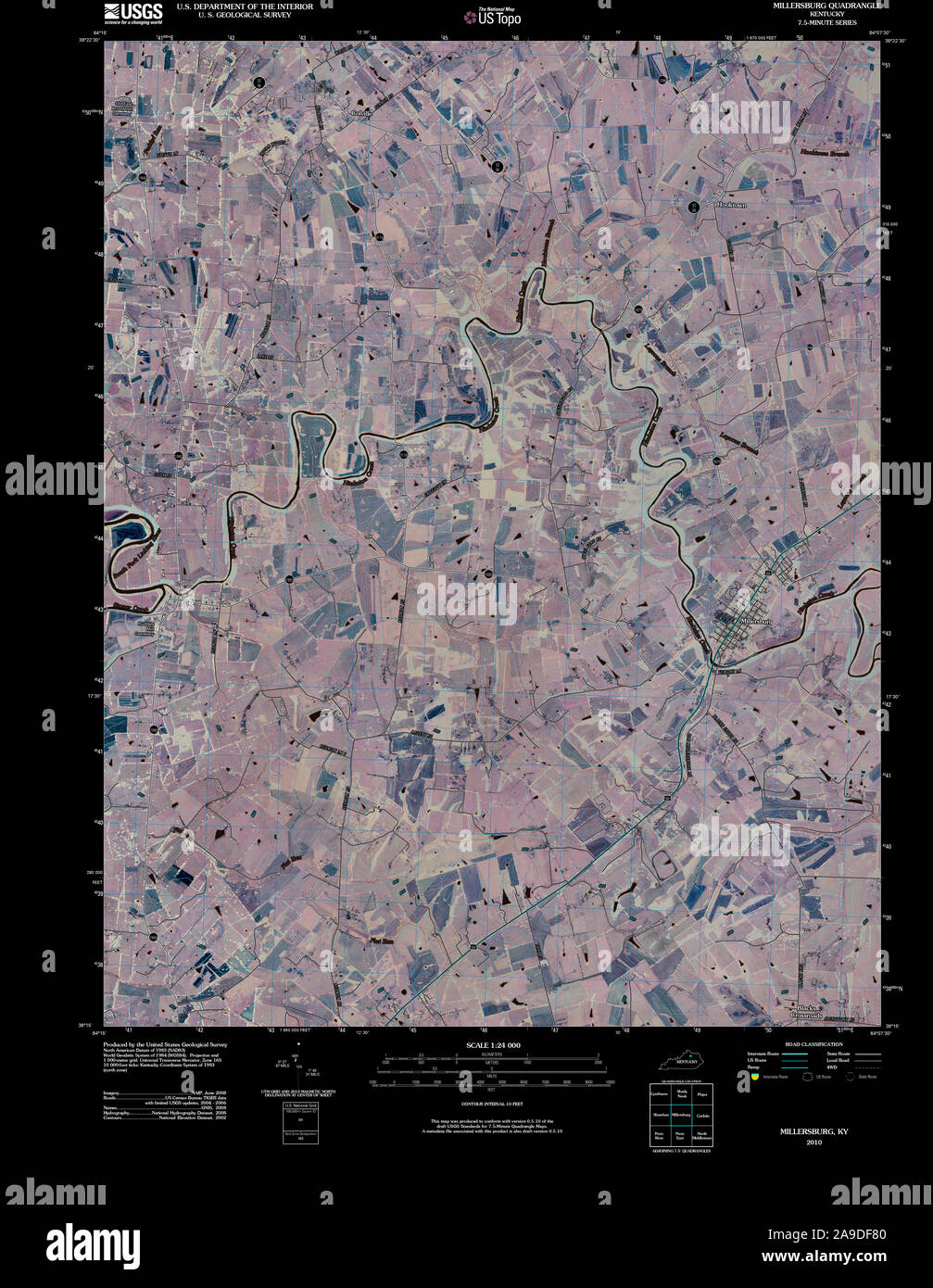 Map of millersburg hires stock photography and images Alamy