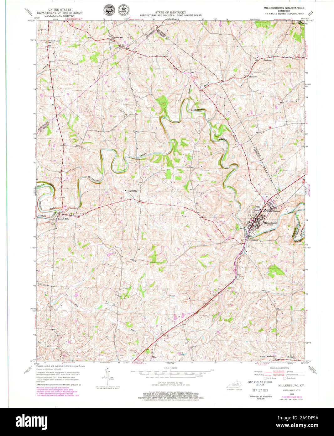Map of millersburg hires stock photography and images Alamy