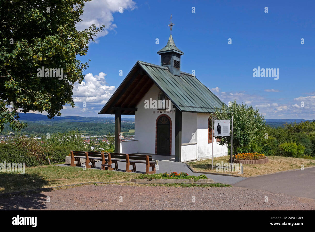 St. Donatus chapel near Losheim am See in the district Merzig-Wadern, Saarland, Germany Stock Photo