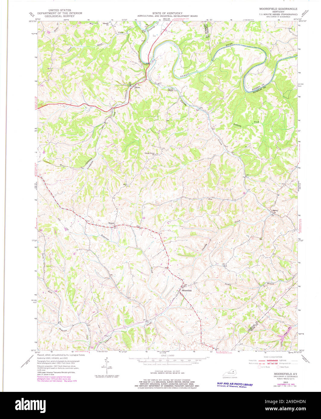Map of moorefield hires stock photography and images Alamy