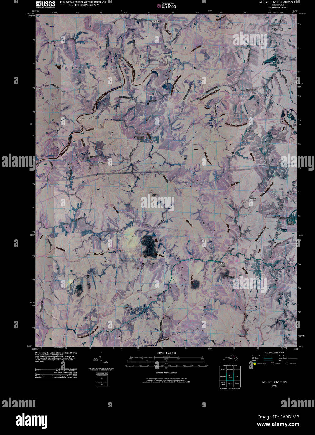 Map of mount olivet hires stock photography and images Alamy