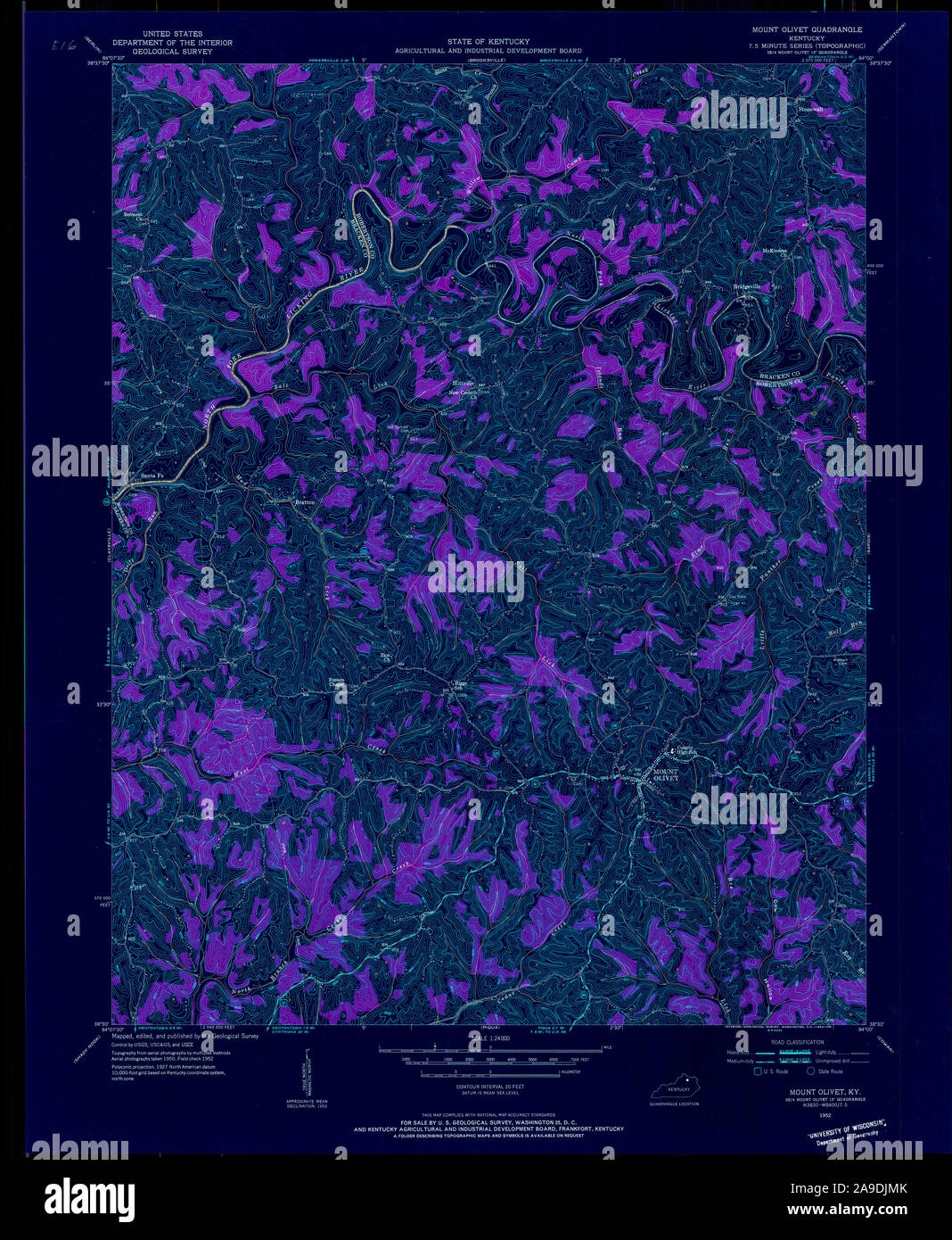 Mount olivet kentucky map hires stock photography and images Alamy
