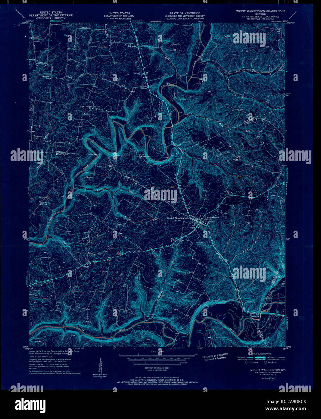 Mount washington kentucky map hires stock photography and images Alamy