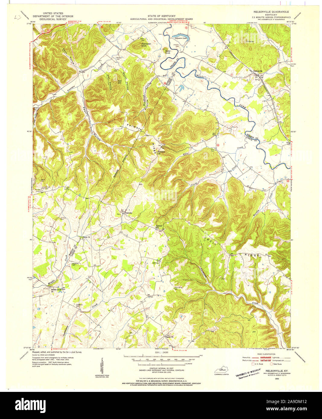 Nelsonville map hi-res stock photography and images - Alamy