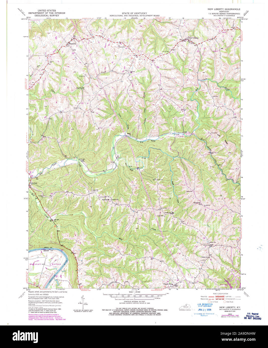 Liberty kentucky map Cut Out Stock Images & Pictures Alamy