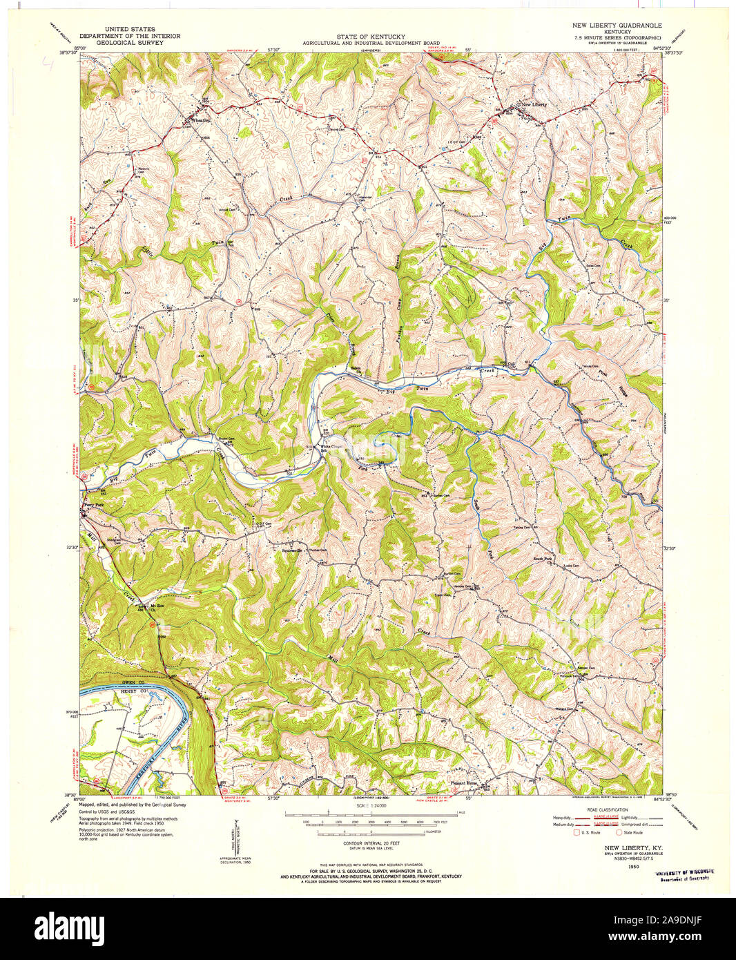 Liberty kentucky map hires stock photography and images Alamy