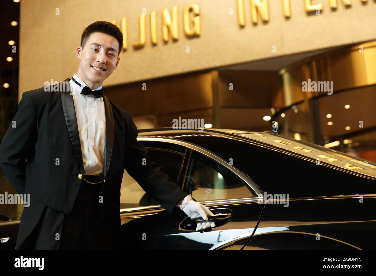 Hotel limousine service Stock Photo