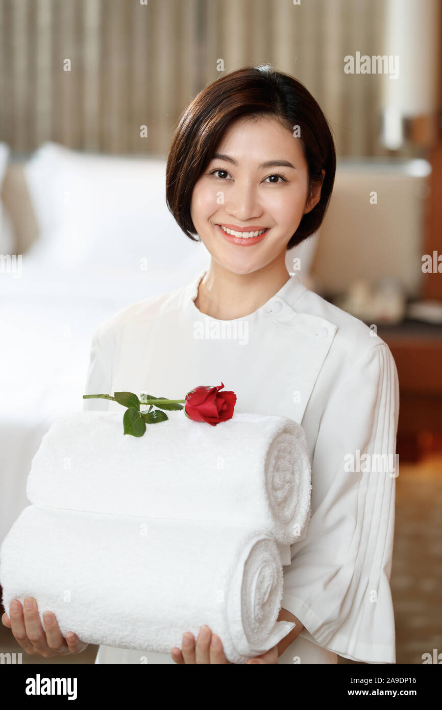 The Hotel Waiter Stock Photo Alamy