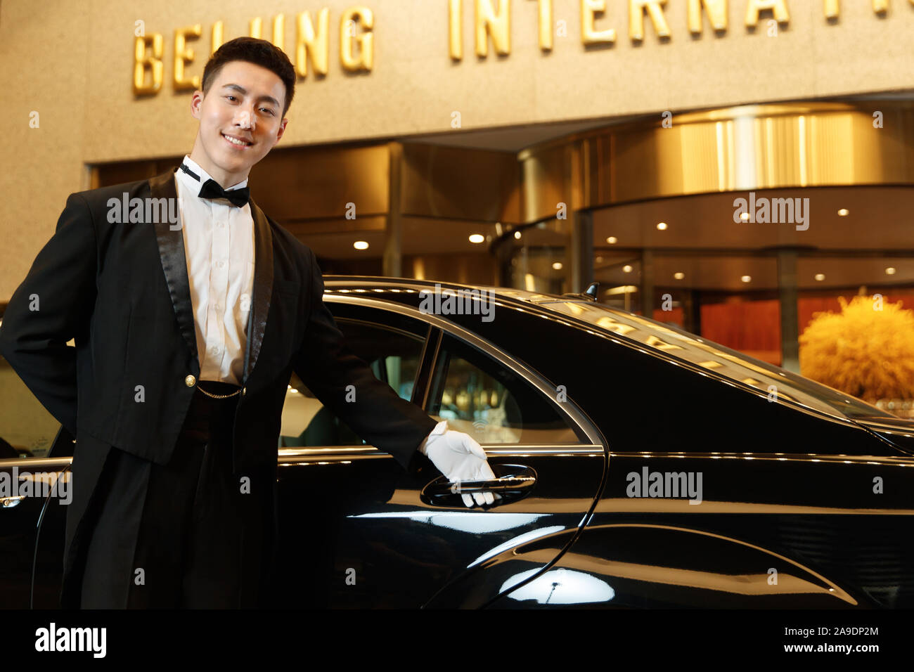 Hotel limousine service Stock Photo