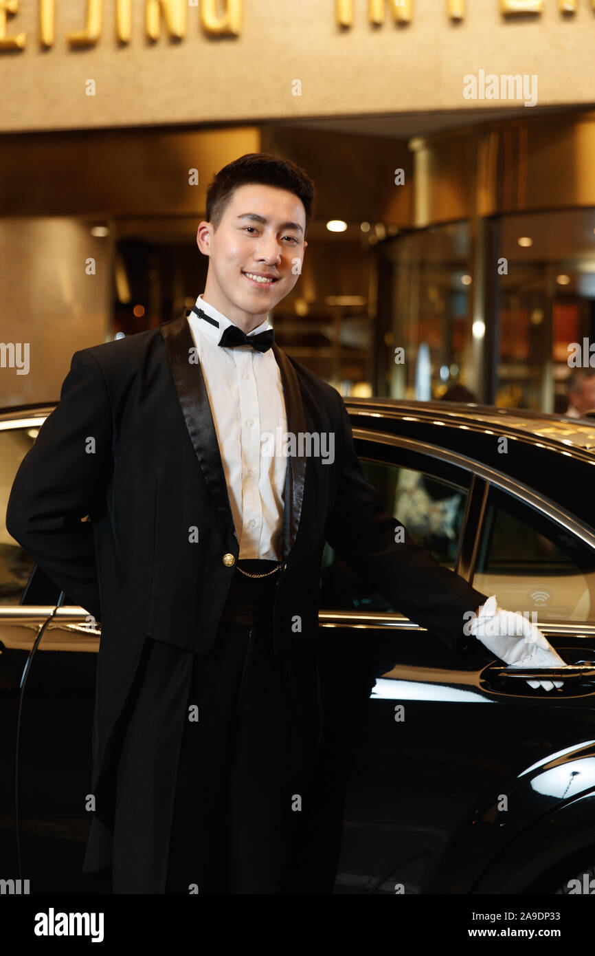 Hotel limousine service Stock Photo