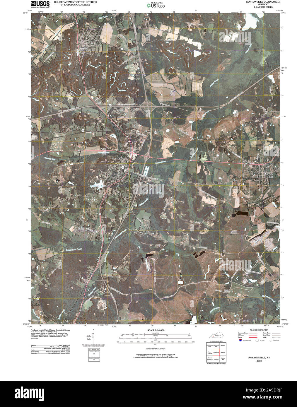 Map of nortonville kentucky hires stock photography and images Alamy