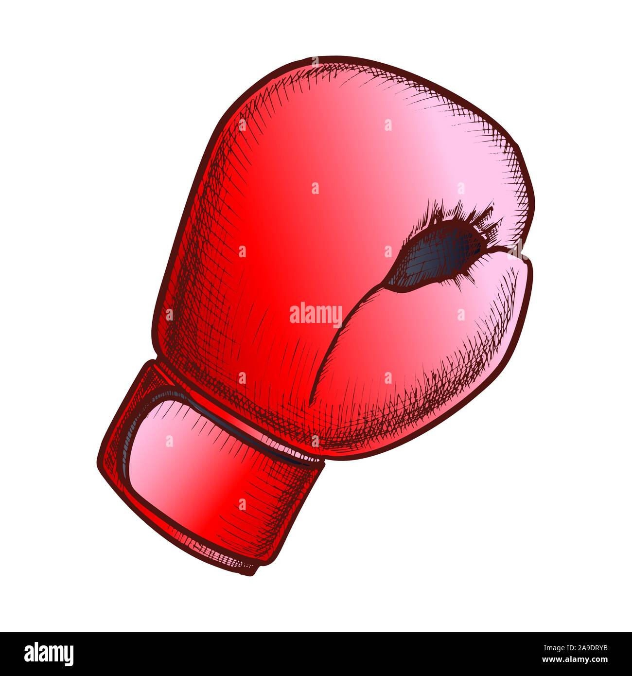 Boxing Glove For Sport Training Color Vector Stock Vector Image & Art