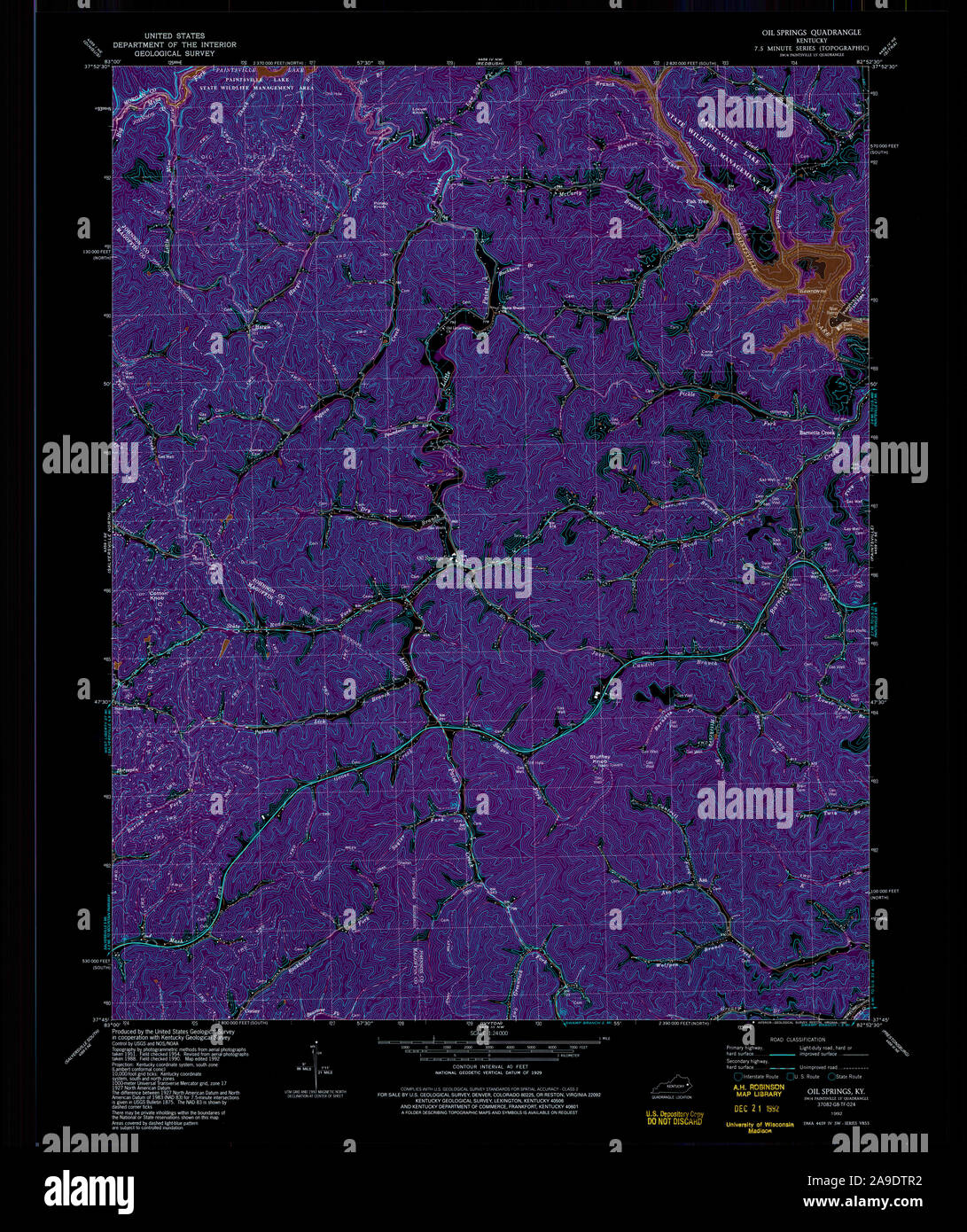 Map of oil springs hires stock photography and images Alamy