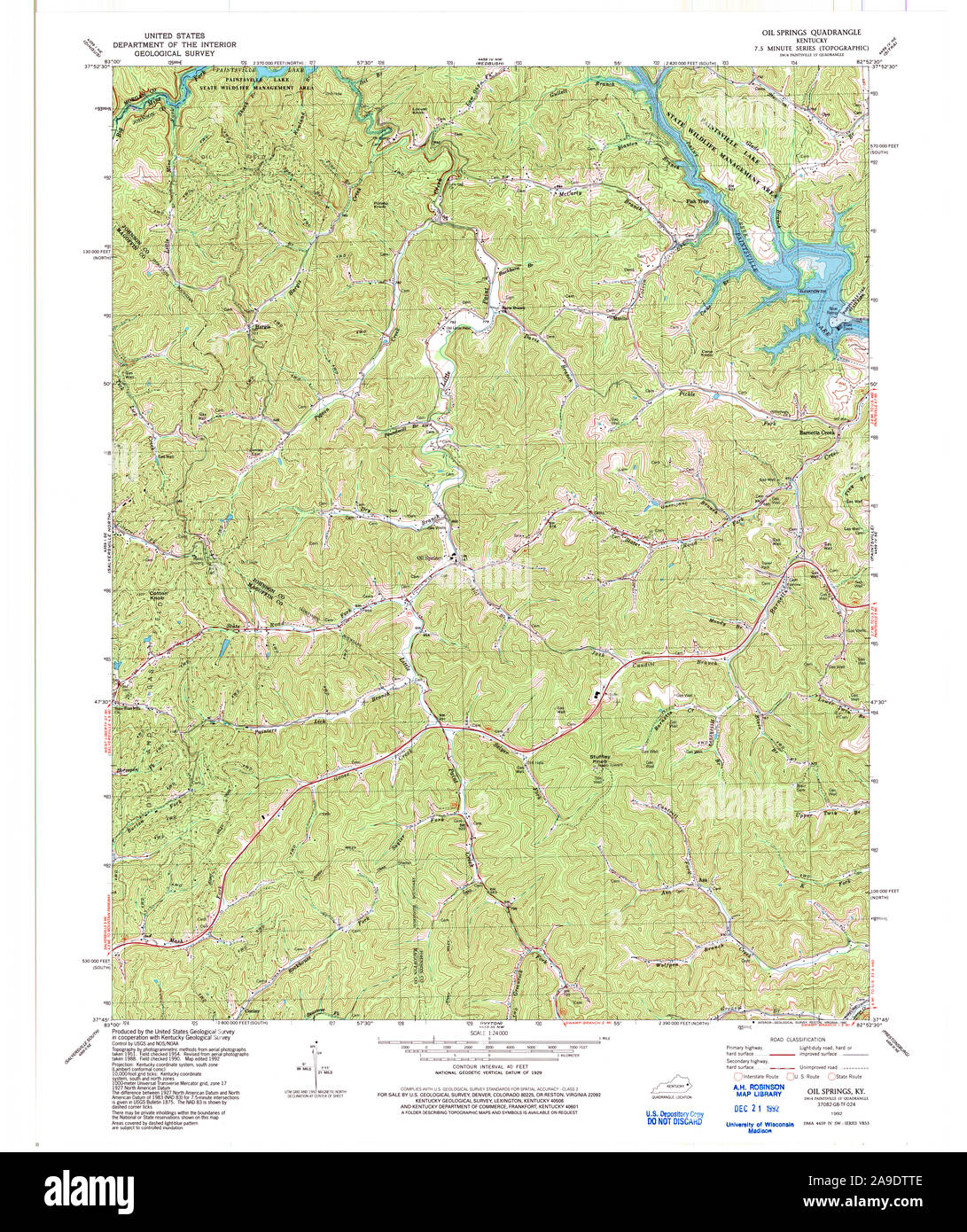 Map of oil springs hires stock photography and images Alamy
