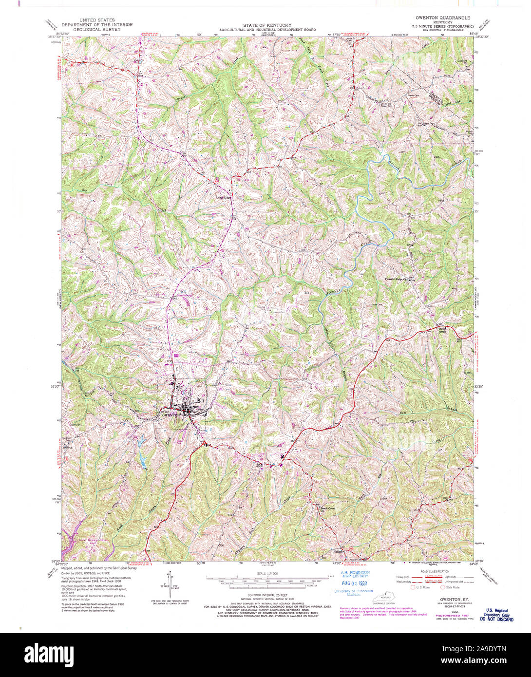Map of owenton Cut Out Stock Images & Pictures Alamy