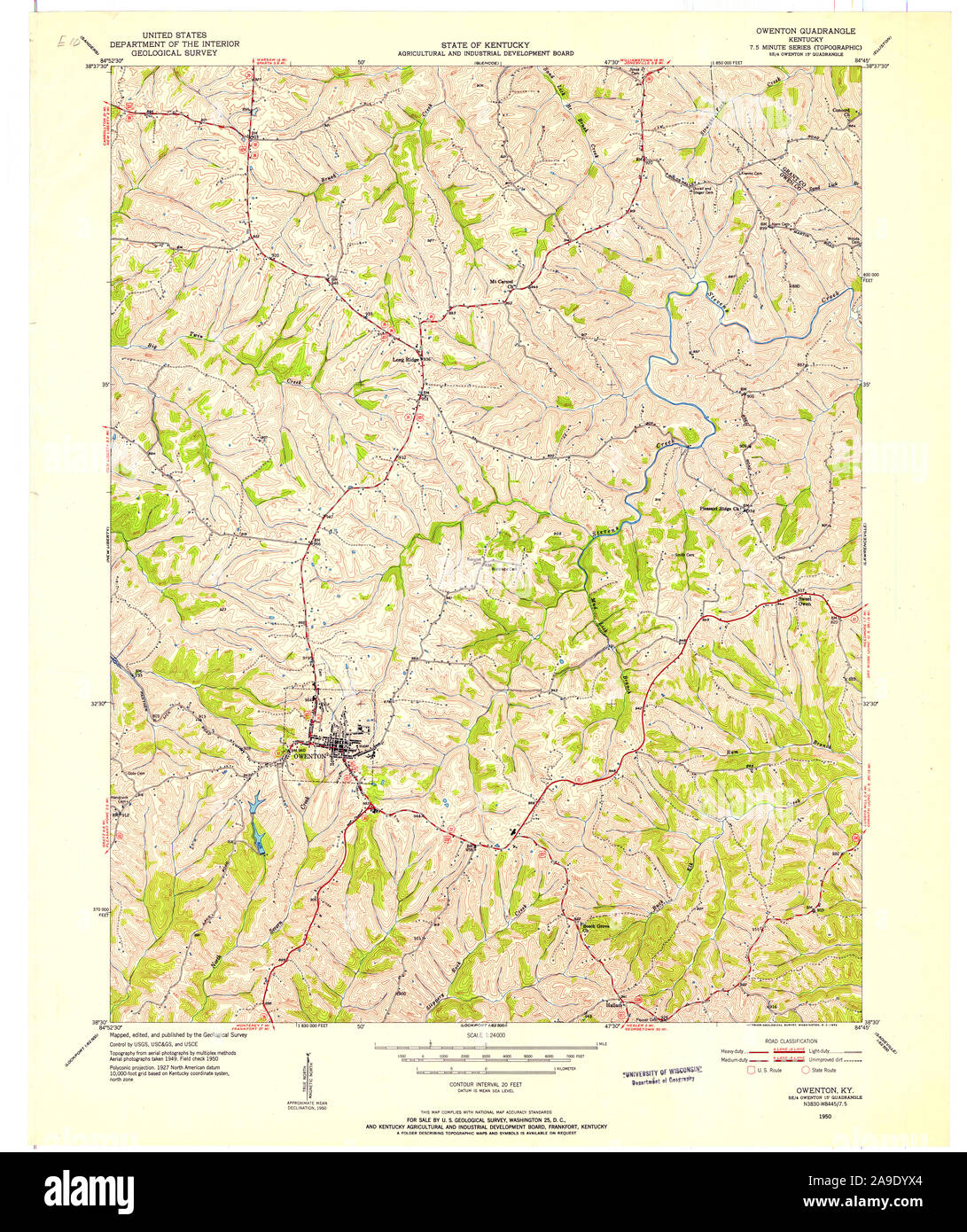 Owenton map hires stock photography and images Alamy