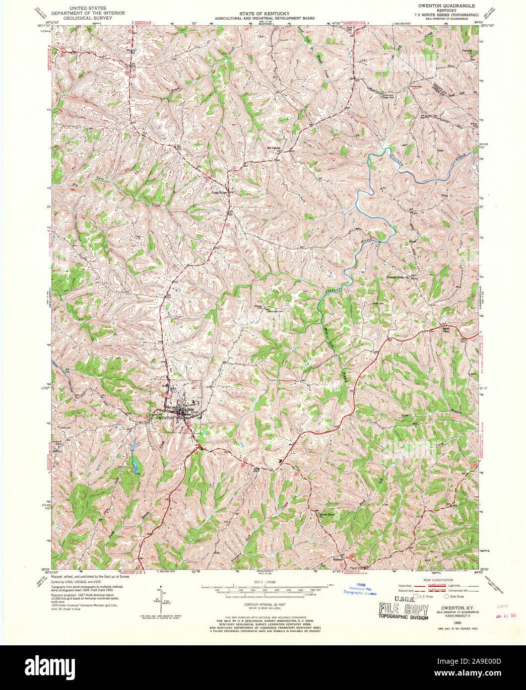 Owenton map hires stock photography and images Alamy