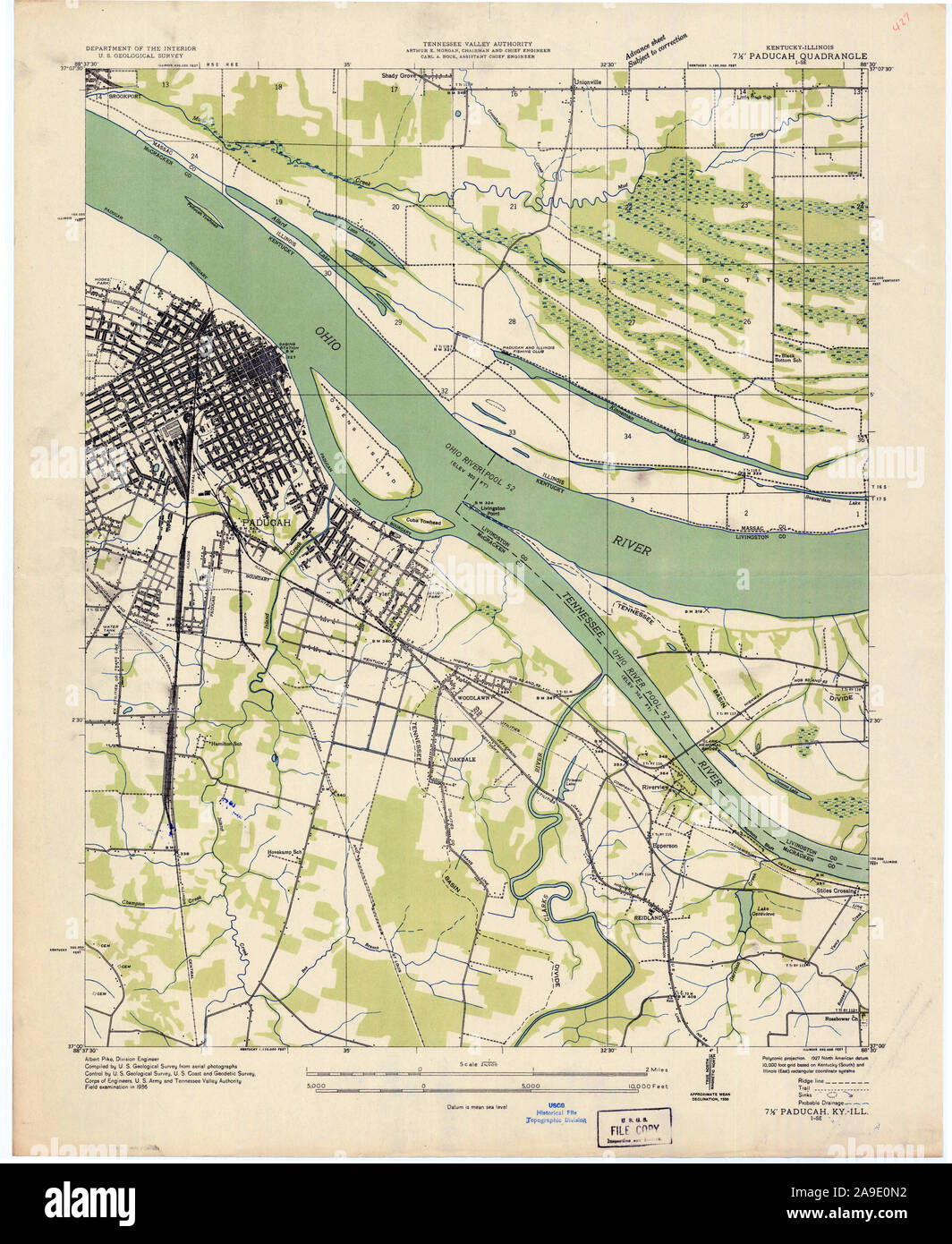 Paducah kentucky map hires stock photography and images Alamy