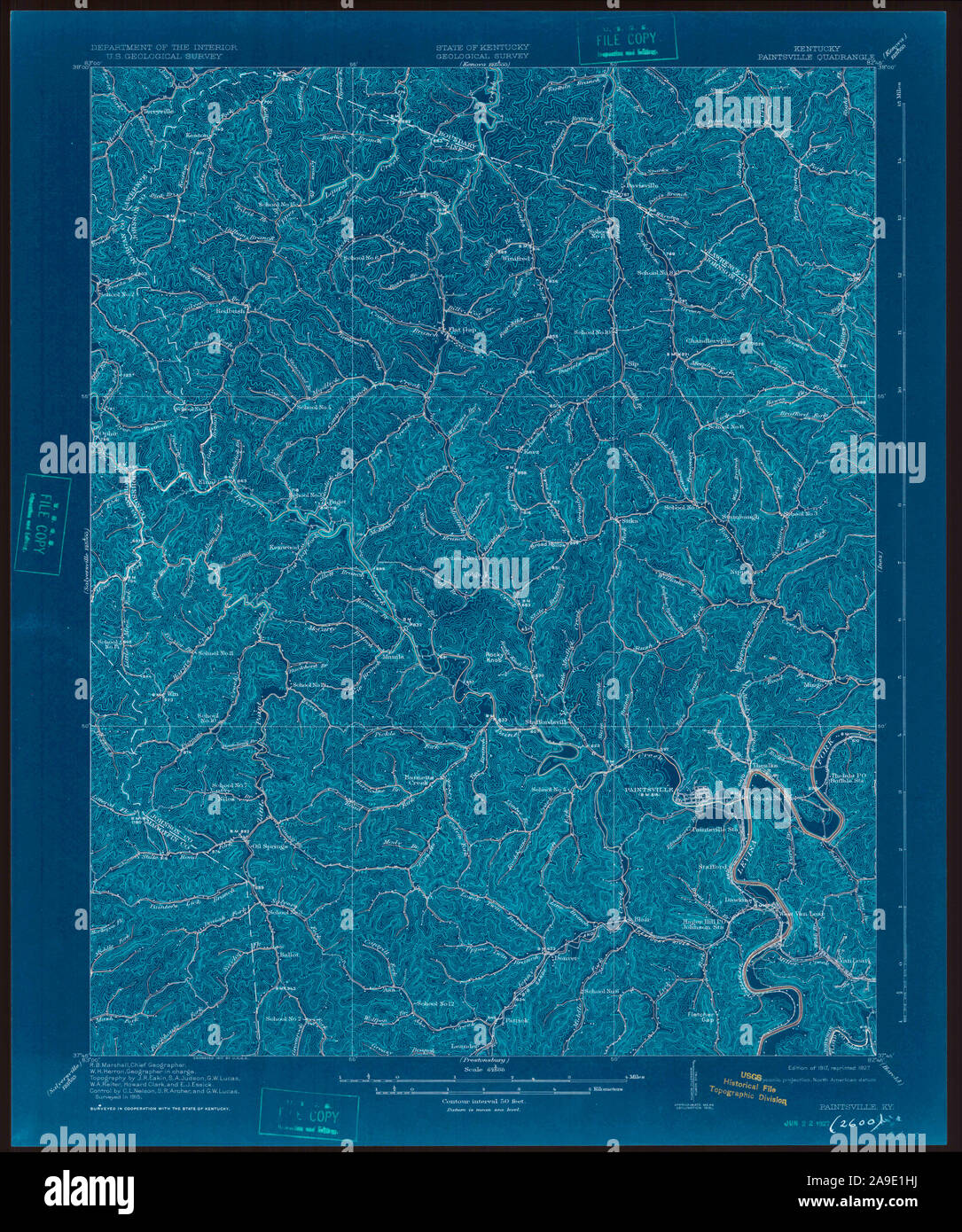 Paintsville kentucky map hires stock photography and images Alamy